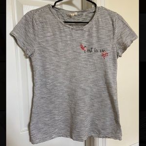 C’est la vie striped shirt